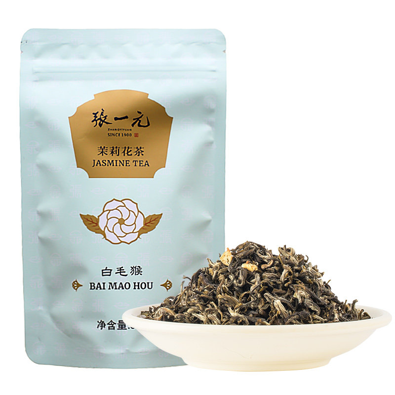 张一元茉莉花茶叶白毛猴