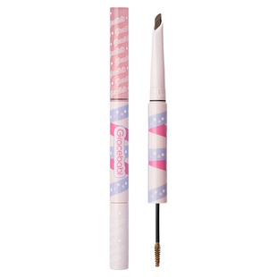 Gracebabi双头刀锋眉笔染眉膏二合一持久持妆防水汗不脱色野生眉