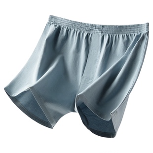 猫人男士纯棉阿罗裤男生2026新款平角裤家居裸感睡裤四角短裤男款