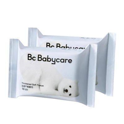 天猫10抽绵柔巾babycare