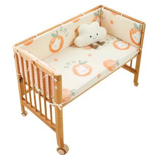 婴儿床围栏软包拼接床围挡床头宝宝防撞床围一片式挡布儿童布置棉