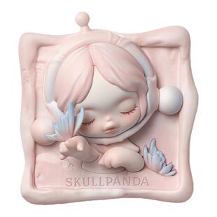 POPMART泡泡玛特SKULLPANDA进退之门系列冰箱贴盲盒潮流周边礼物