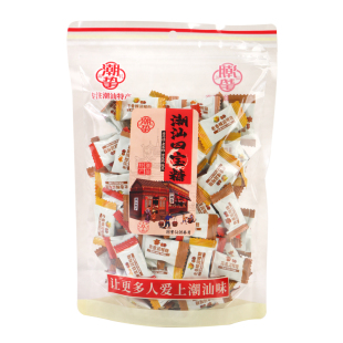 袋装四宝糖清凉润喉糖混合口味陈皮老药桔黄皮老香橼潮汕地方特产