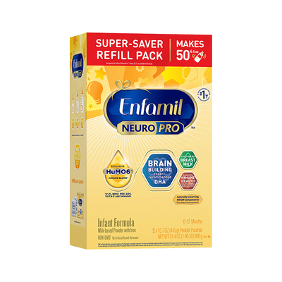 【美版美赞臣1段金樽890g*4盒】婴幼儿配方奶粉进口含HMO原装正品