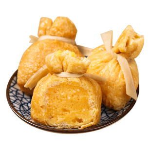 台湾金利华鱼籽福袋手工蟹黄福袋豆捞火锅麻辣烫关东煮食材供商用