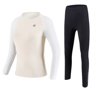 必迈新款跑步潜能压缩长裤V4男女秋冬长袖v3训练弹力紧身打底套装