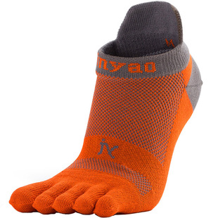 马拉松压缩袜子Coolmax速干透气五指跑步运动袜男女专业长跑装备