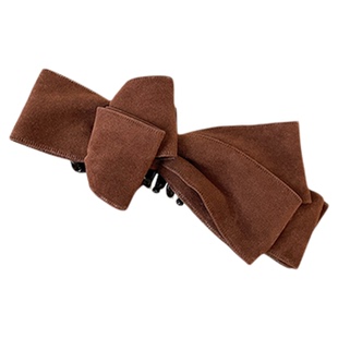 蝴蝶结香蕉夹竖夹大号发量多秋冬丝绒发夹2026新款马尾夹扭扭夹子