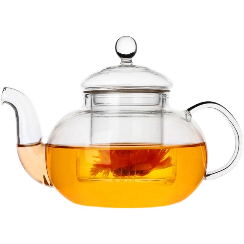 热卖耐热玻璃红茶泡茶壶冲茶器透明功夫茶具大小号过滤绿茶壶套装