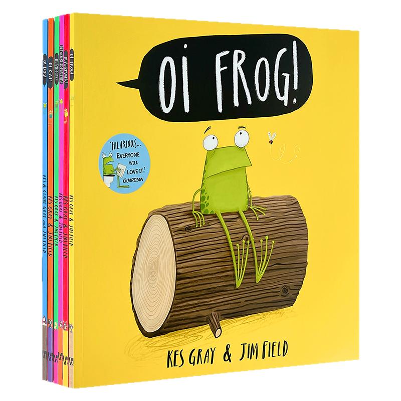 原版进口Oi系列趣味动物韵律启蒙绘本6册英文原版平装Oi Frog Dog Cat 噢 青蛙 小狗 猫 鸭嘴兽 2-5岁 Kes Gray 儿童启蒙绘本