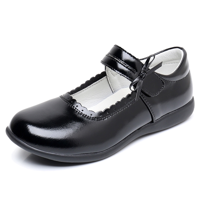 老师指定这款女童黑色皮鞋表演鞋