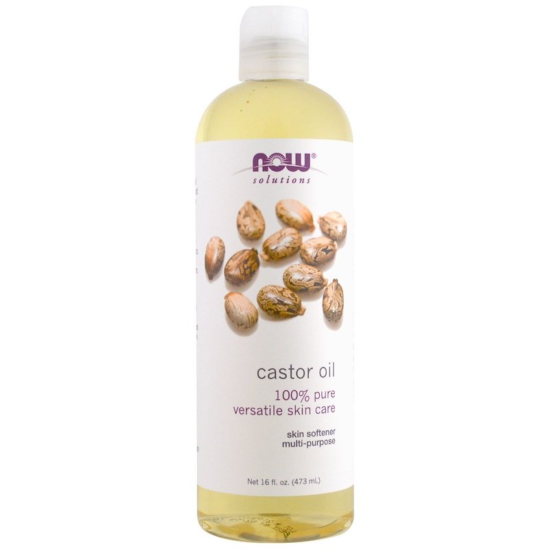 现货美国NOW Foods诺奥蓖麻油473ml大瓶装 castor oil护肤护发长