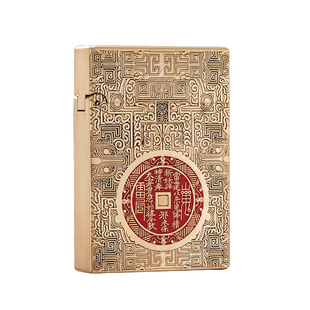 ZORRO佐罗防风复古高档纯铜朗声山鬼花钱打火机煤油款送男友礼物