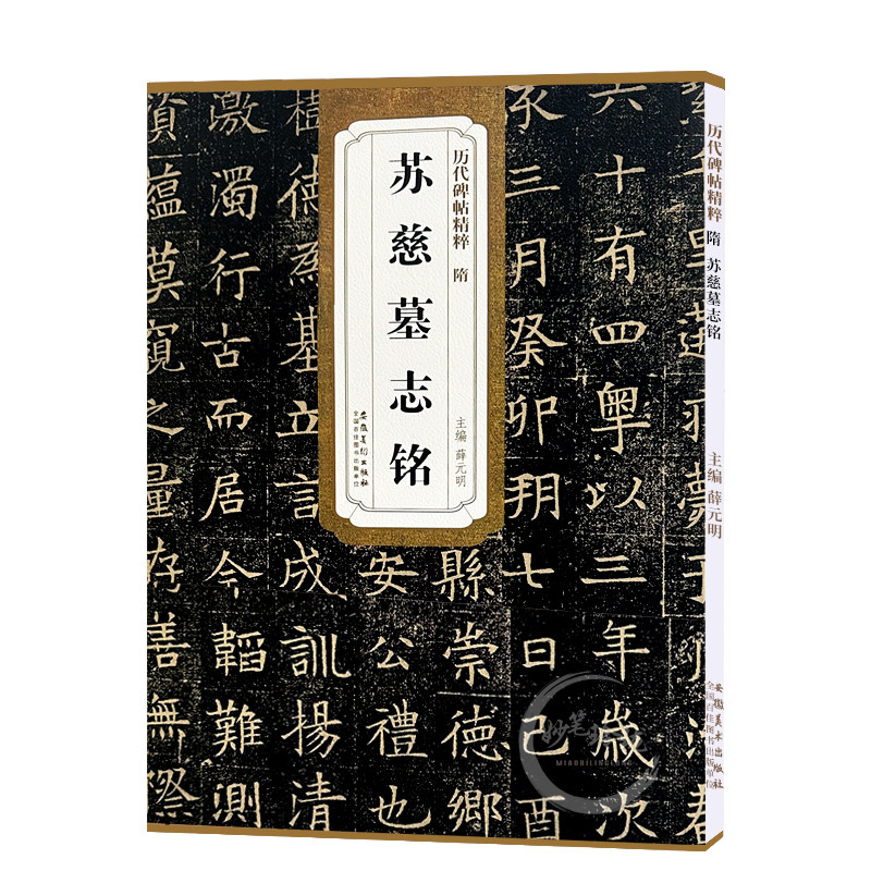 苏孝慈墓志铭/历代碑帖精粹 毛笔软笔练字帖附简体旁注 易于临摹苏慈墓志简体旁注原碑原帖 楷书毛笔字帖