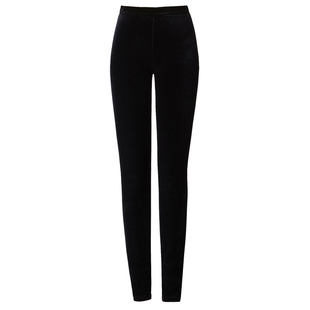 2019新款金丝绒女式外穿打底裤瘦身高腰平脚裤平绒小脚铅笔裤子潮