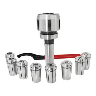 莫氏锥柄铣夹头套装R8铣刀夹头3/4号NT40/J7316B炮塔后拉式刀柄