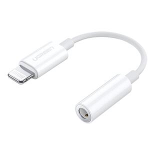 绿联适用苹果耳机转接头MFi认证音频转换器数据线iPhone14/13/X手机 lightning转3.5MM圆孔音频转接线