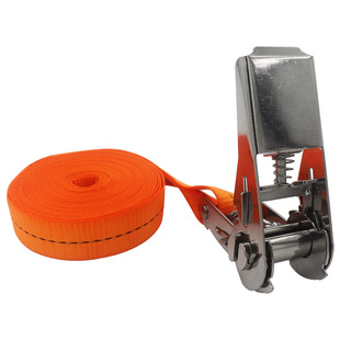 不锈钢捆绑带拉紧器 25mm棘轮紧绳器小型便携货物无钩涤纶绑带1寸