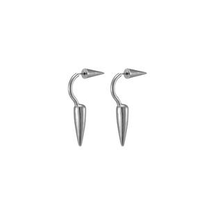 STUGAZI Double Sided Spiky Earrings 双头尖锥耳钉中性风高级酷