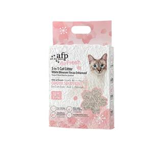【自营】afp 丝兰白茶木薯豆腐五合一混合猫砂除臭低粉尘樱花香精