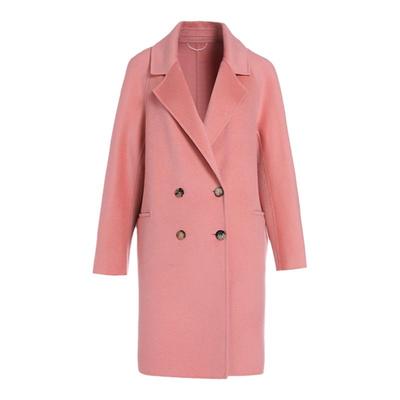 乔万尼绵羊毛中长款毛呢外套