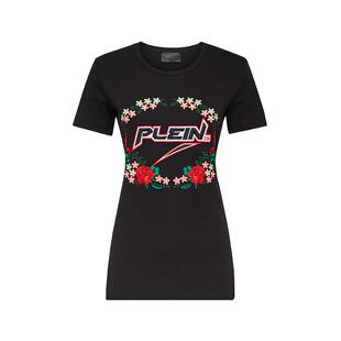 PHILIPP PLEIN T恤 女士字母印花圆领T恤