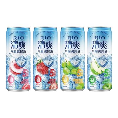 RIO锐澳预调鸡尾酒微醺多种口味5度清爽低度气泡果酒组合装伏特加