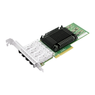 LR-LINK联瑞 国产信创万兆网卡 10G单/双/四光口光纤网卡 基于mucse RNP 沐创主控芯片 纯国产化光纤网卡1031