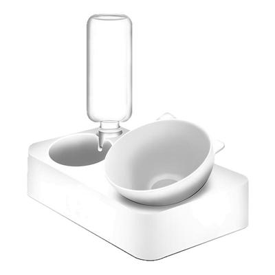 煜宠自动喂水器二合一碗宠物饮水机打翻护颈碗猫猫咪盆食用品防