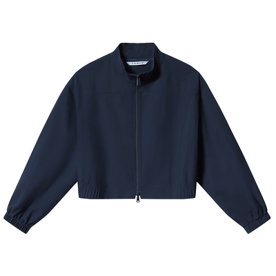 LANCY/朗姿2026夏新款老钱风高级感短外套夹克运动半裙休闲裤套装