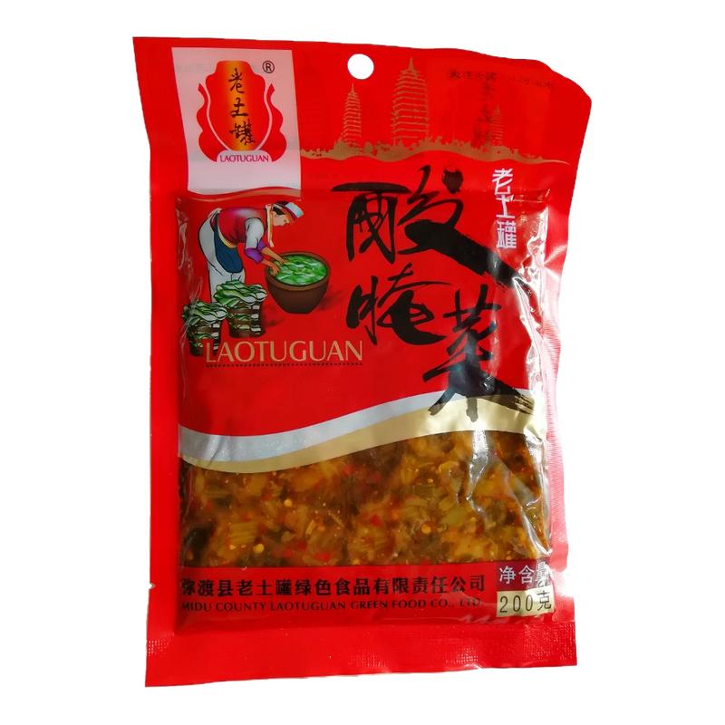 老土罐酸菜云南酸菜鱼汤下饭菜家用酸爽适中色泽透亮袋装开袋即食