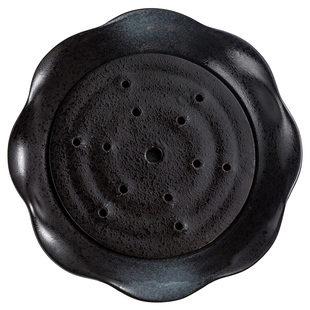 高级感干冰盘意境烟雾商用摆盘海鲜寿司刺身冰盘陶瓷酒店餐具摆盘