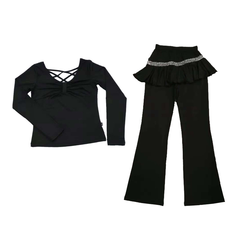 广场舞春夏款服装套装舞蹈长短袖裙裤成人女跳舞中老年演出服