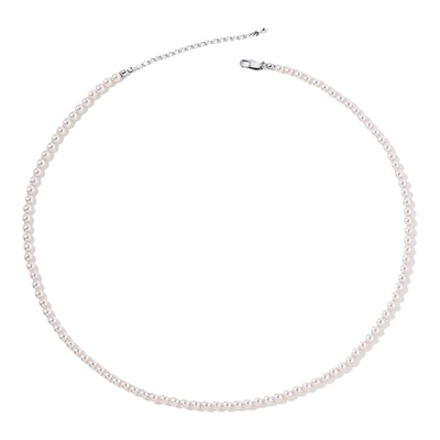 阿吉豆项链女款气质珍珠项链颈链