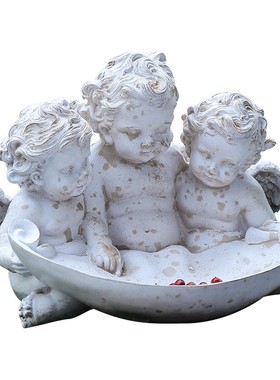 复古天使别墅庭院装饰摆件雕塑