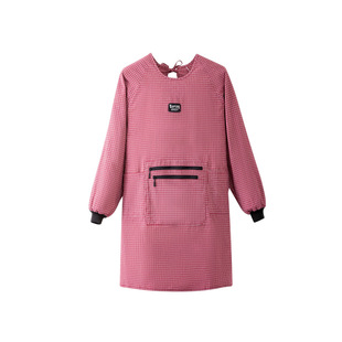 加大加肥棉布罩衣厨房加厚长袖围裙多口袋男女上班干活防污工作服