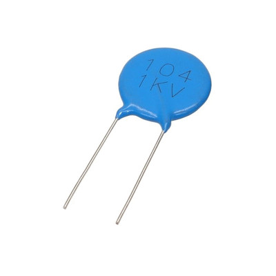 高压瓷片电容器 1KV 2KV 104 0.1UF 100nF 脚距 10MM 片径 18MM
