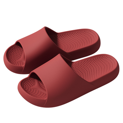 本命年红色EVA厚底防滑凉拖