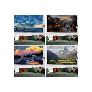 唯美日系治愈风背景布ins卧室房间床头墙面装饰墙布挂布网红挂毯