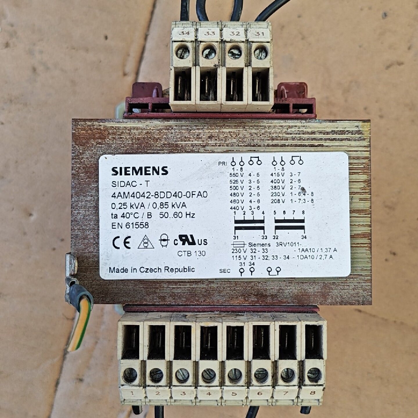 议价西门子变压器4AM4042-8DD40-0FA0，拆机的，功
