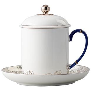 【口碑力荐】永丰源 海上明珠350ml陶瓷茶杯套装会议杯办公杯礼盒