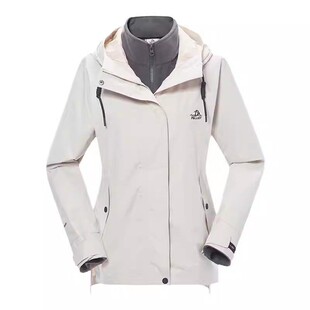 【山行】伯希和户外冲锋衣女三合一抓绒内胆冬季防风保暖登山服男