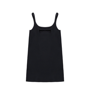 IIIVIVINIKO2025秋新款简约蝴蝶结A字吊带连衣裙女M530627120B