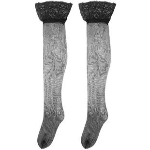 loismesa2双带脚形光滑珠光油亮油光长筒袜防滑情趣丝袜大腿袜夏