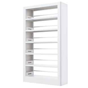 23cm窄边钢制图书馆书架家用儿童一体靠墙落地置物架简易收纳书柜