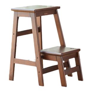 那澜多好梯凳两用实木多功能折叠家用梯榫卯台阶登高梯子凳子两用