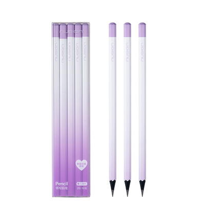 得力纽赛黑木铅笔紫色葡萄香味