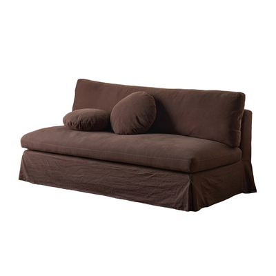 浮屿天然亚麻无扶手沙发