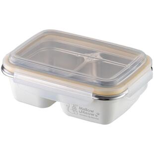 onlycook 304不锈钢手提饭盒分格密封学生上班族专用便当餐盒餐盘