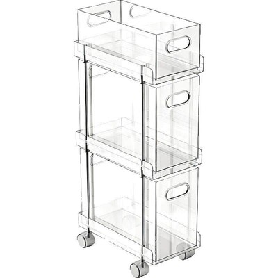 卫生间夹缝高级感透明置物架